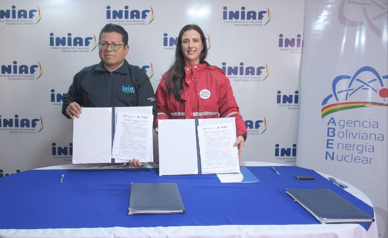 Firma de convenio entre ABEN y el INIAF para fortalecer la seguridad alimentaria en Bolivia